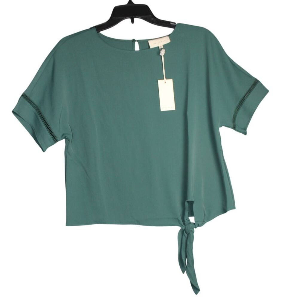 MELLODAY NWT Women's Tie-Front‎ Blouse Size XS